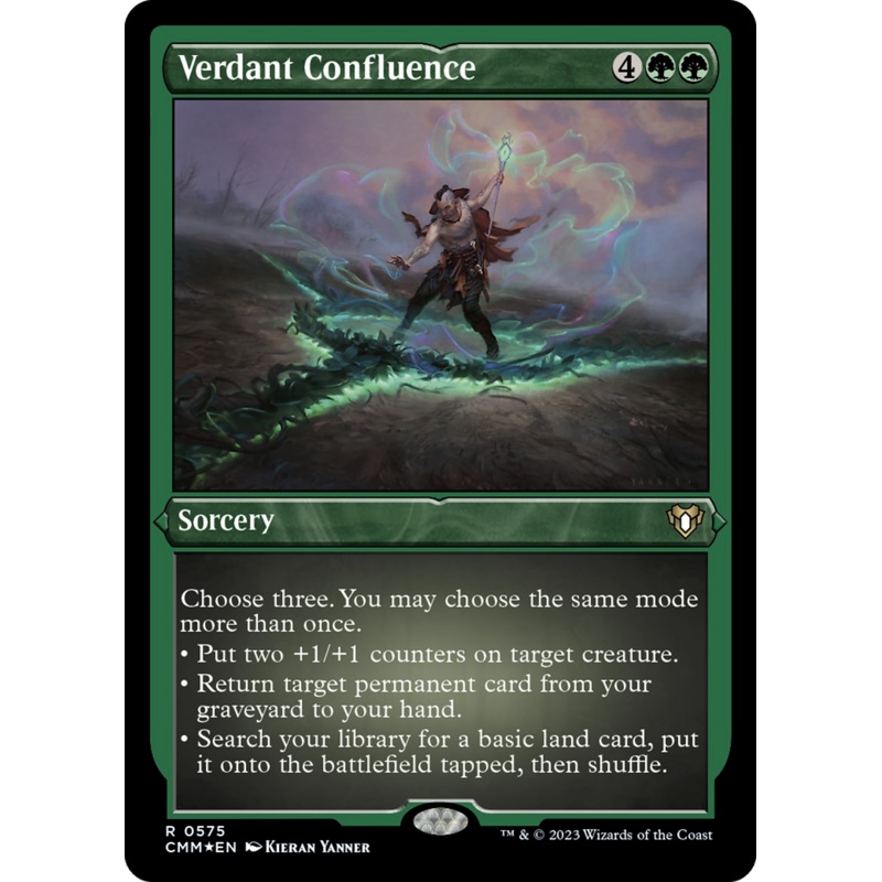 Verdant Confluence (Foil Etched) [Commander Masters]
