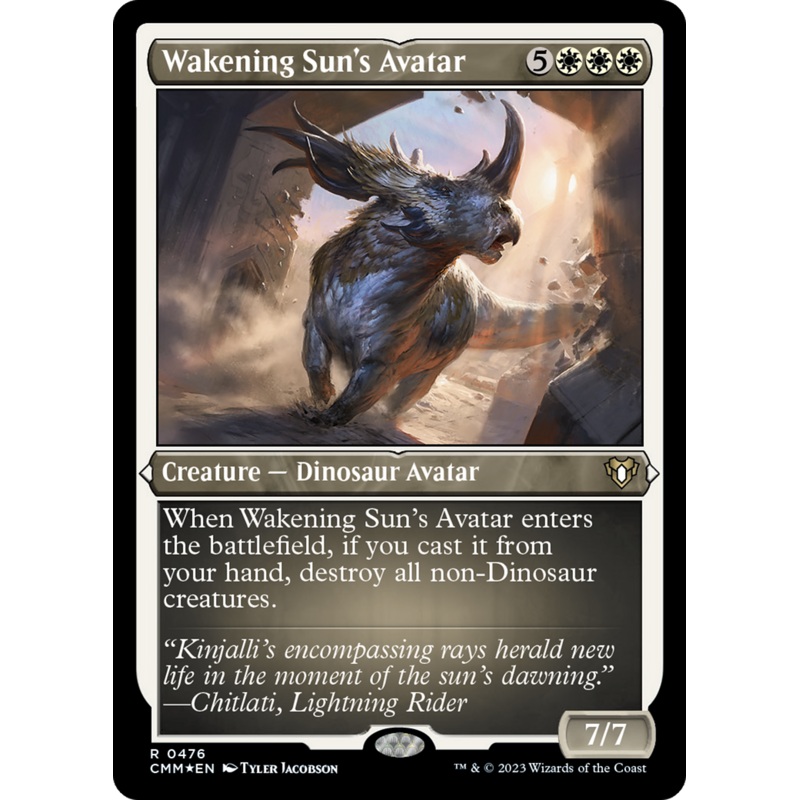 Wakening Sun's Avatar (Foil Etched) [Commander Masters]