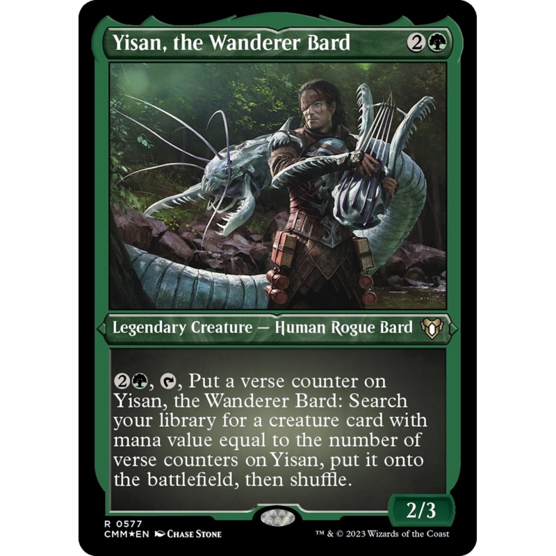 Yisan, the Wanderer Bard (Foil Etched) [Commander Masters]