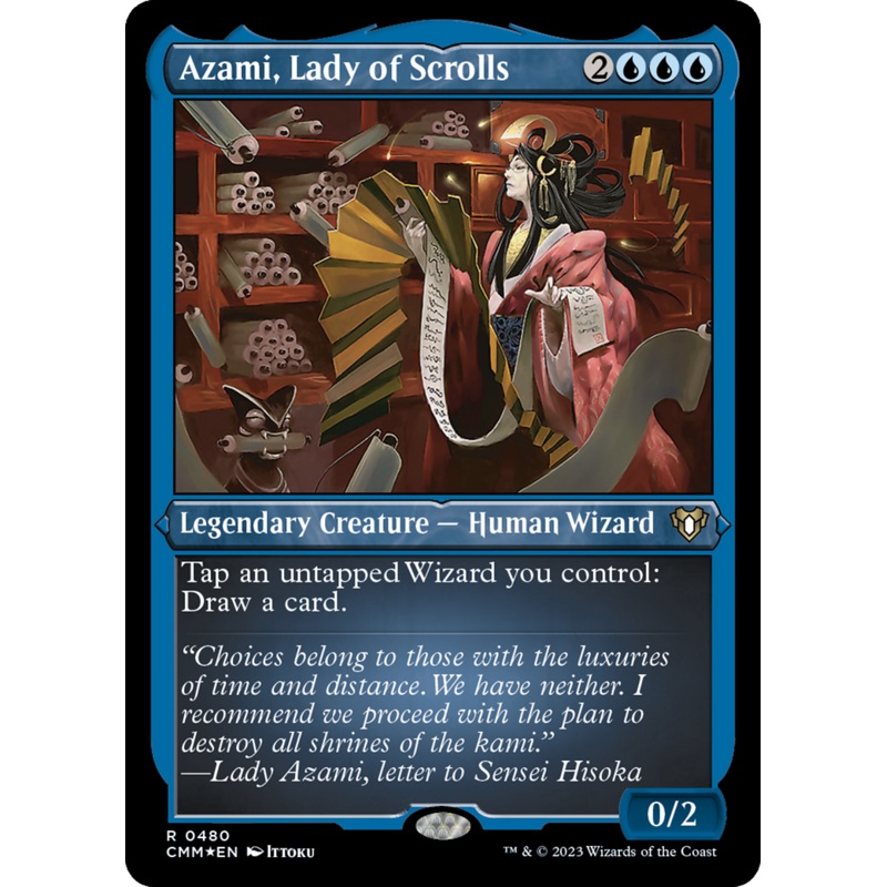 Azami, Lady of Scrolls (Foil Etched) [Commander Masters]