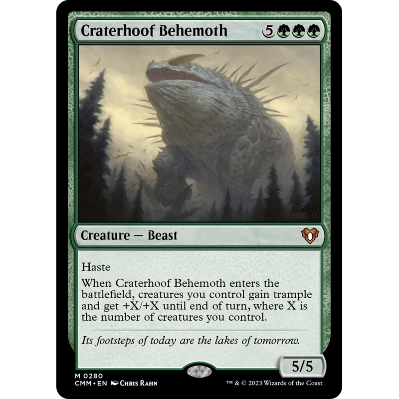 Craterhoof Behemoth [Commander Masters]