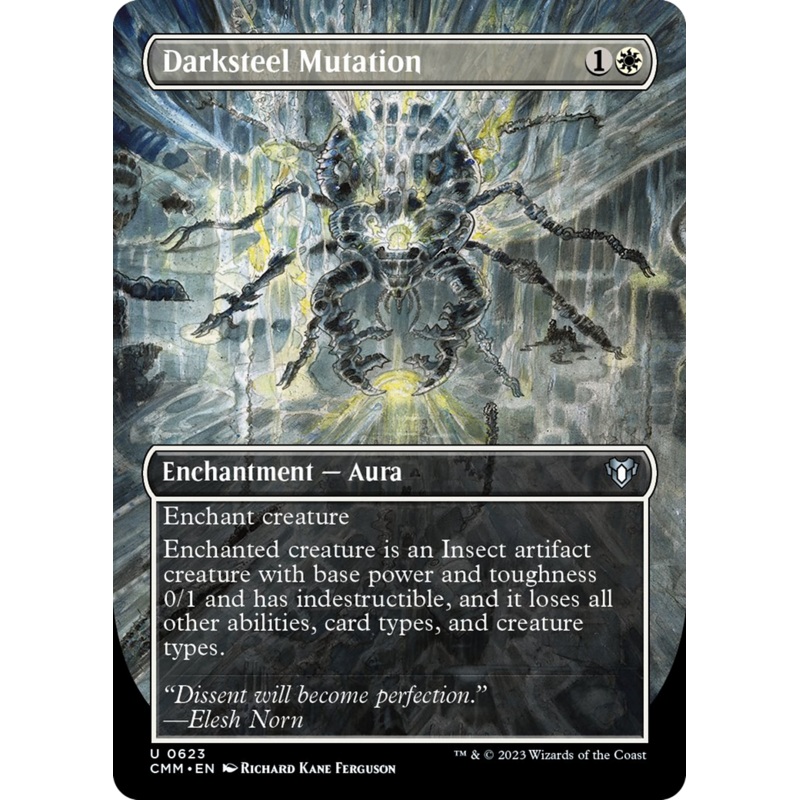 Darksteel Mutation (Borderless Alternate Art) [Commander Masters]