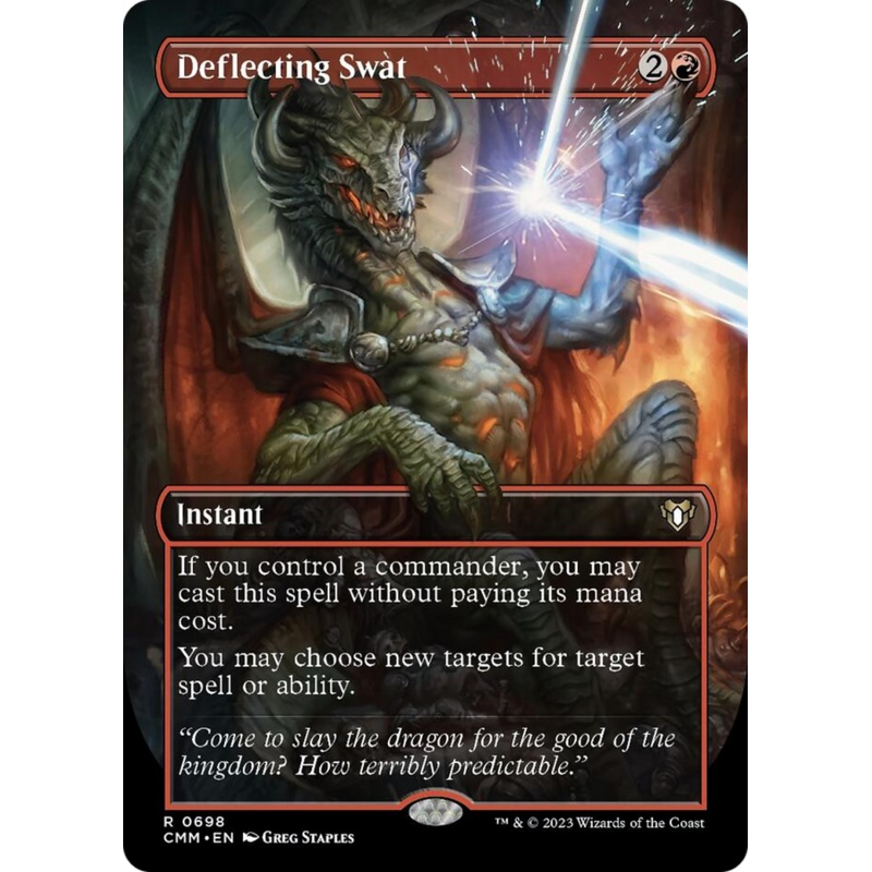 Deflecting Swat (Borderless Alternate Art) [Commander Masters]