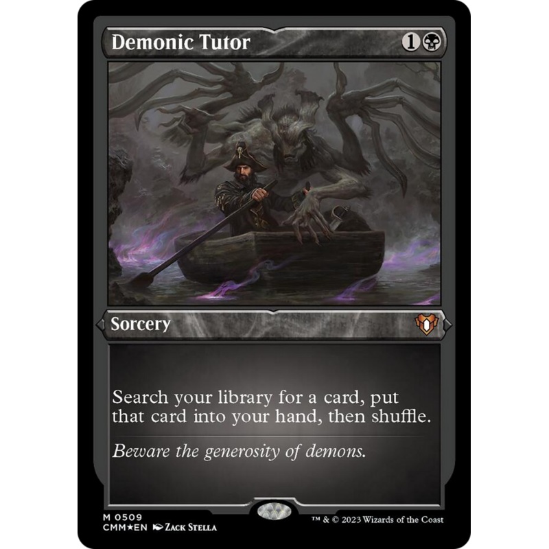 Demonic Tutor (Foil Etched) [Commander Masters]