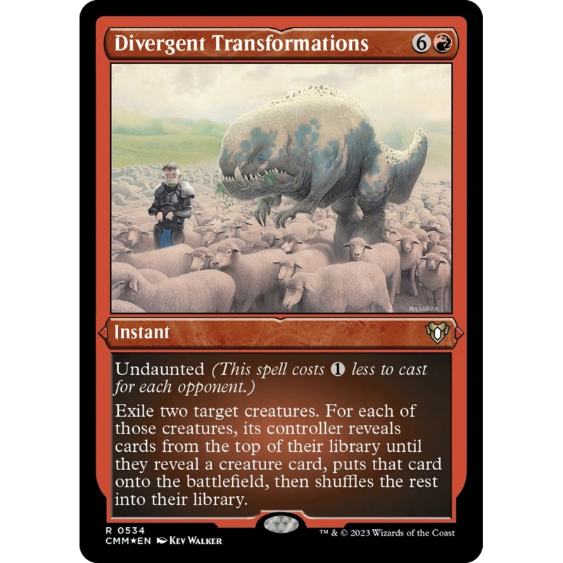 Divergent Transformations (Foil Etched) [Commander Masters]
