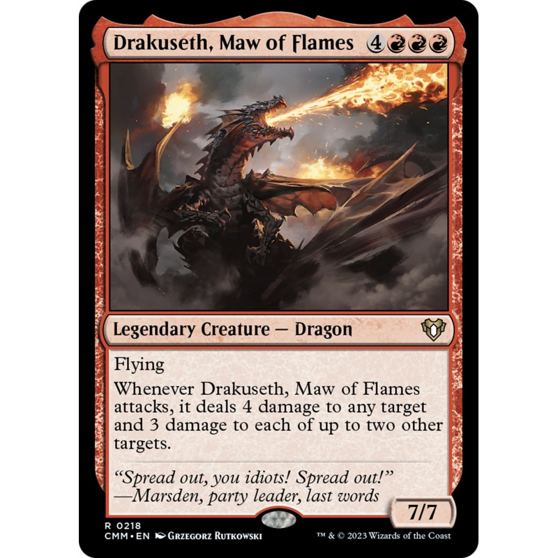Drakuseth, Maw of Flames [Commander Masters]