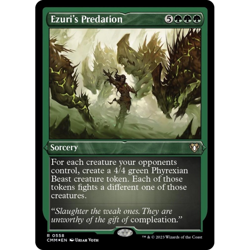Ezuri's Predation (Foil Etched) [Commander Masters]
