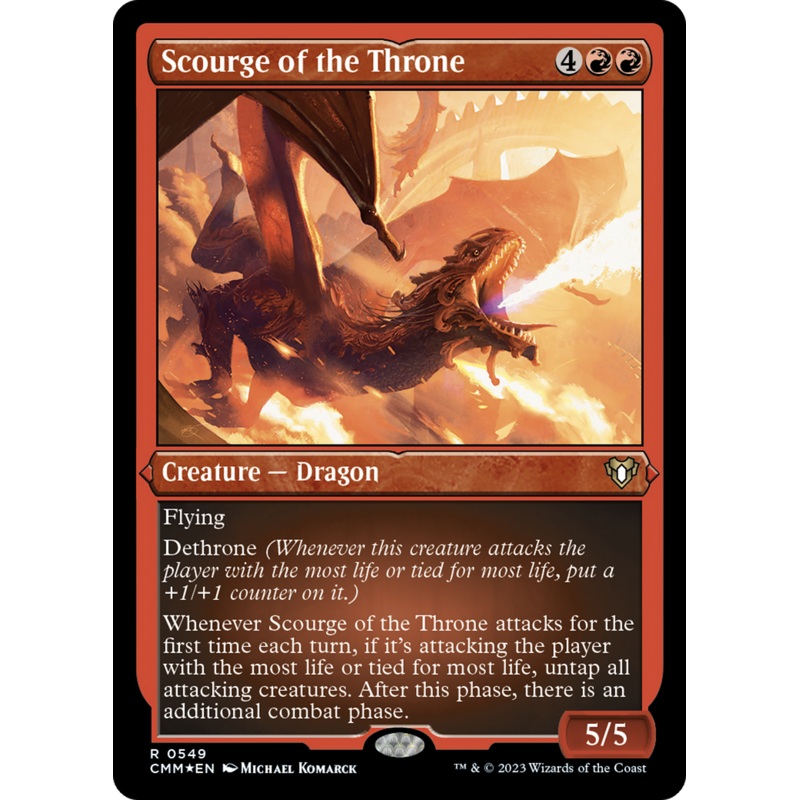 Scourge of the Throne (Foil Etched) [Commander Masters]