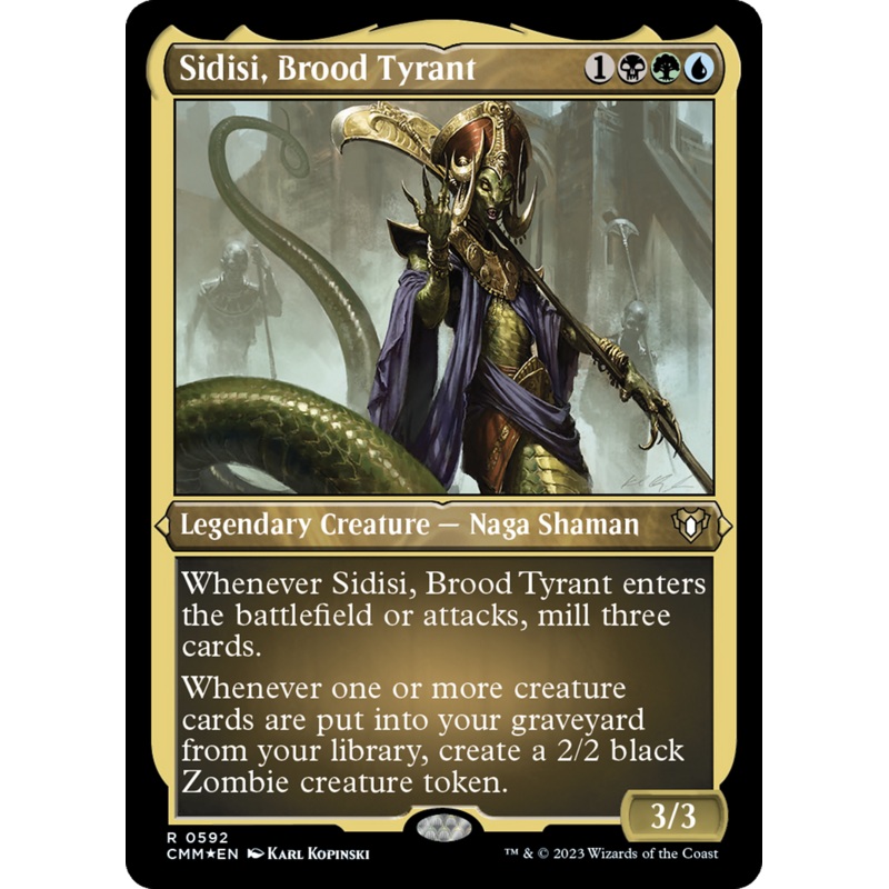 Sidisi, Brood Tyrant (Foil Etched) [Commander Masters]
