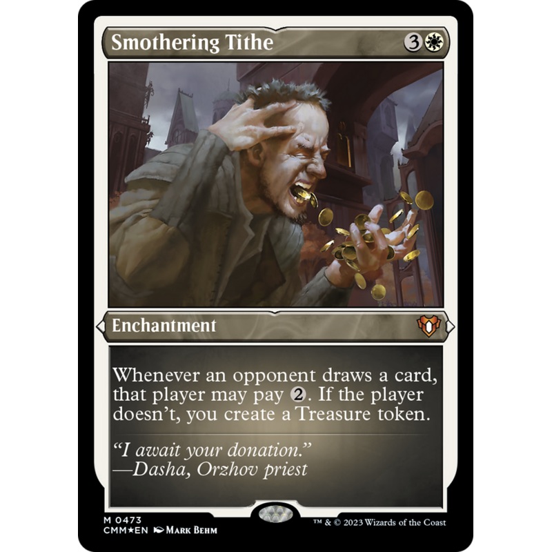 Smothering Tithe (Foil Etched) [Commander Masters]