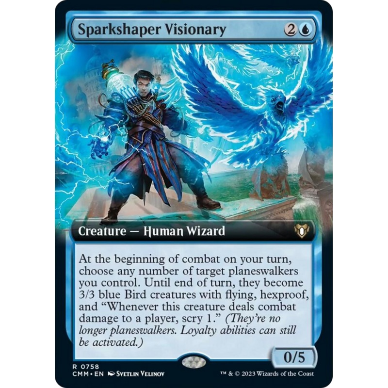 Sparkshaper Visionary (Extended Art) [Commander Masters]