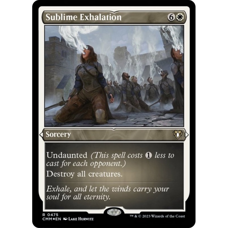 Sublime Exhalation (Foil Etched) [Commander Masters]
