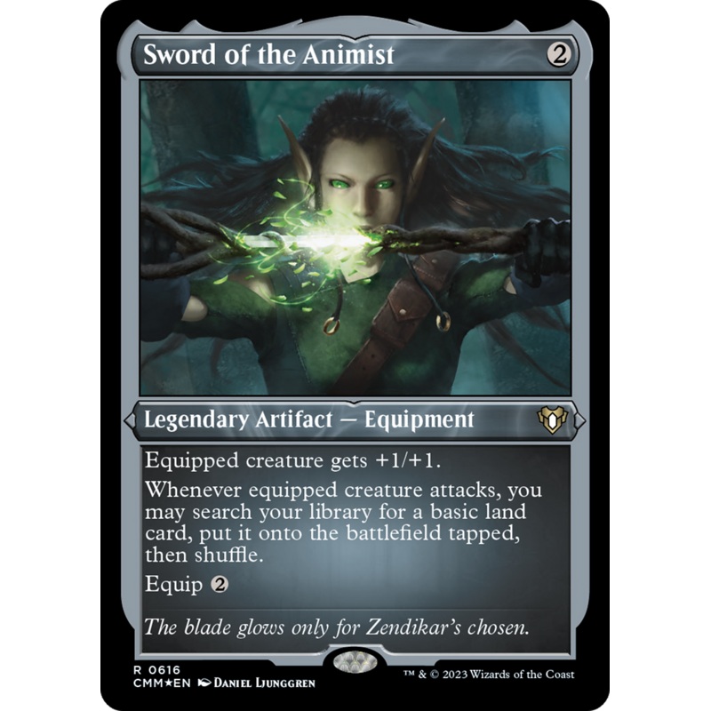 Sword of the Animist (Foil Etched) [Commander Masters]