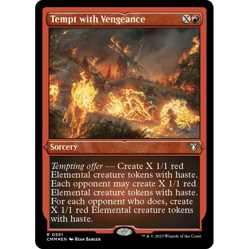 Tempt with Vengeance (Foil Etched) [Commander Masters]