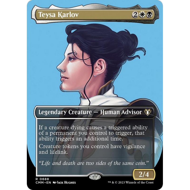 Teysa Karlov (Borderless Profile) [Commander Masters]