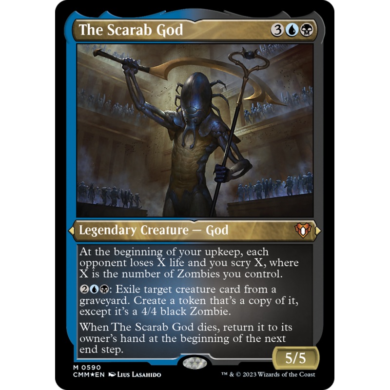 The Scarab God (Foil Etched) [Commander Masters]