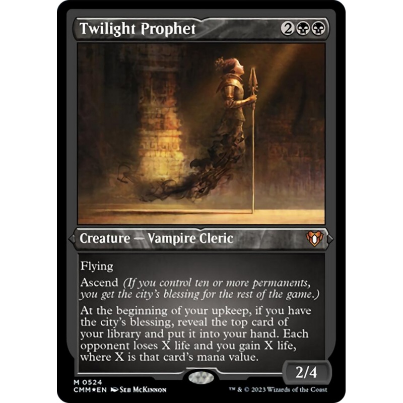 Twilight Prophet (Foil Etched) [Commander Masters]
