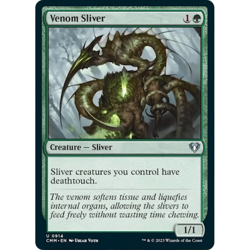 Venom Sliver [Commander Masters]