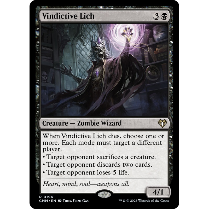 Vindictive Lich [Commander Masters]