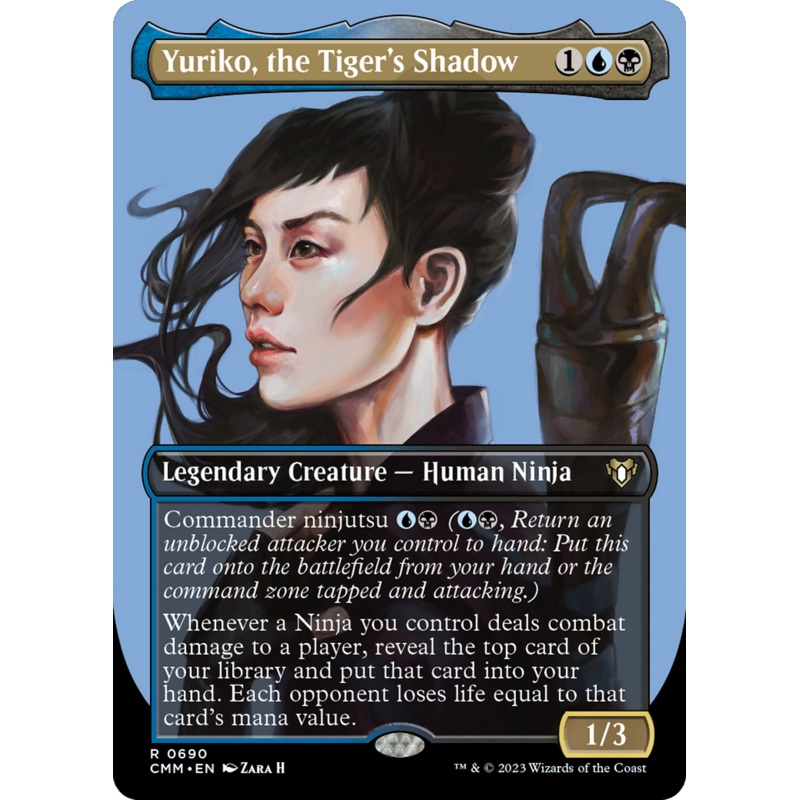 Yuriko, the Tiger's Shadow (Borderless Profile) [Commander Masters]