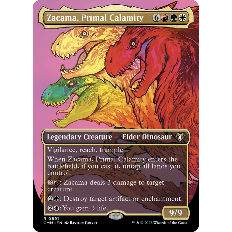 Zacama, Primal Calamity (Borderless Profile) [Commander Masters]