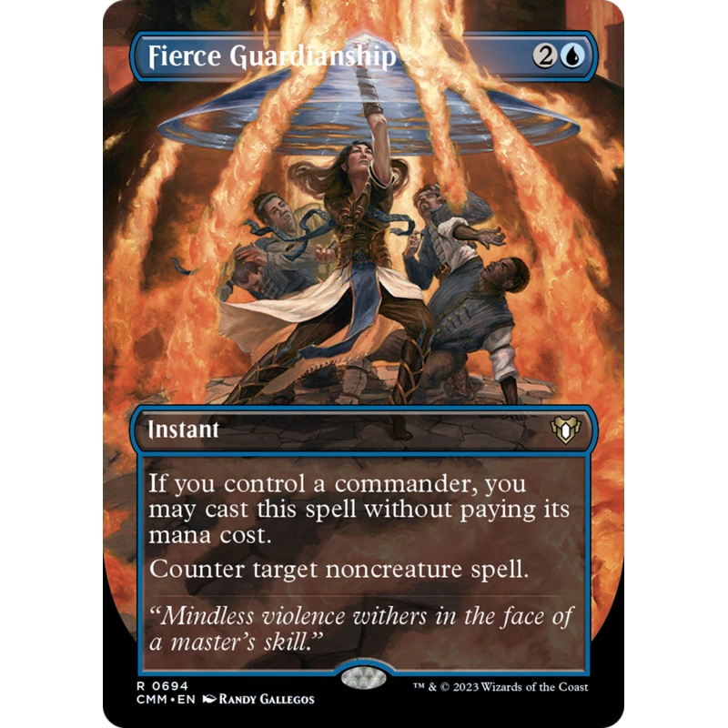 Fierce Guardianship (Borderless Alternate Art) [Commander Masters]