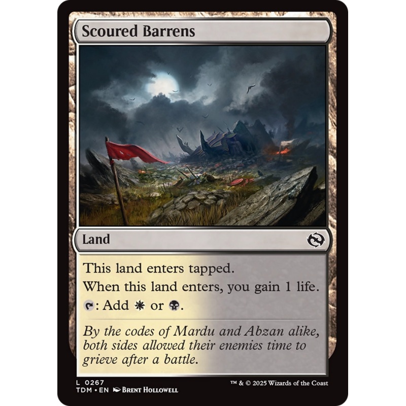 Scoured Barrens [Tarkir: Dragonstorm]