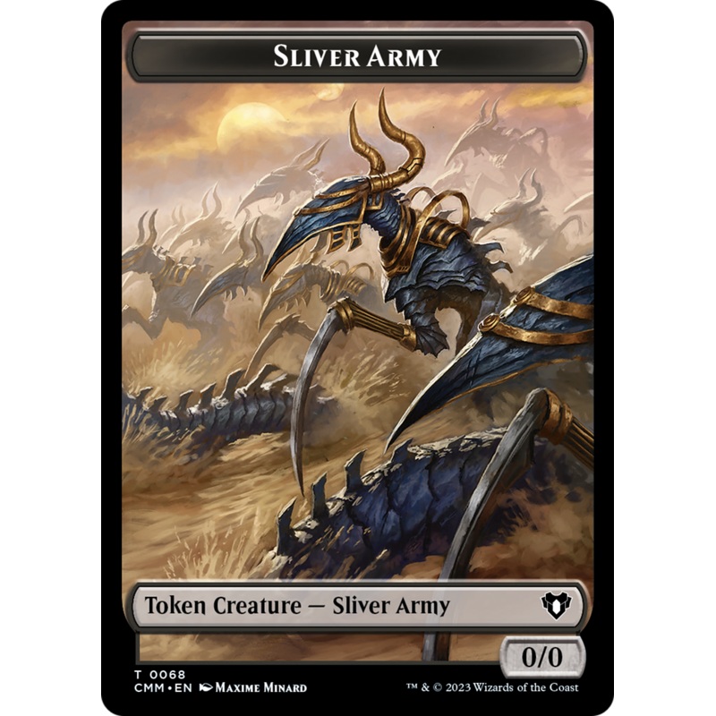 Sliver Army // Sliver Double-Sided Token [Commander Masters Tokens]