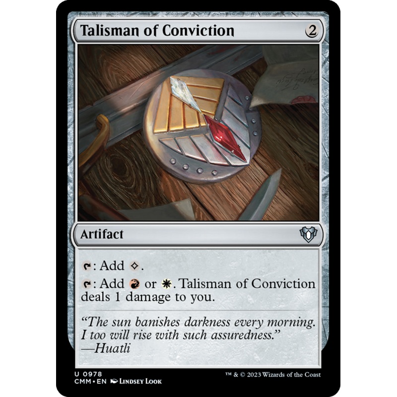 Talisman of Conviction [Commander Masters]