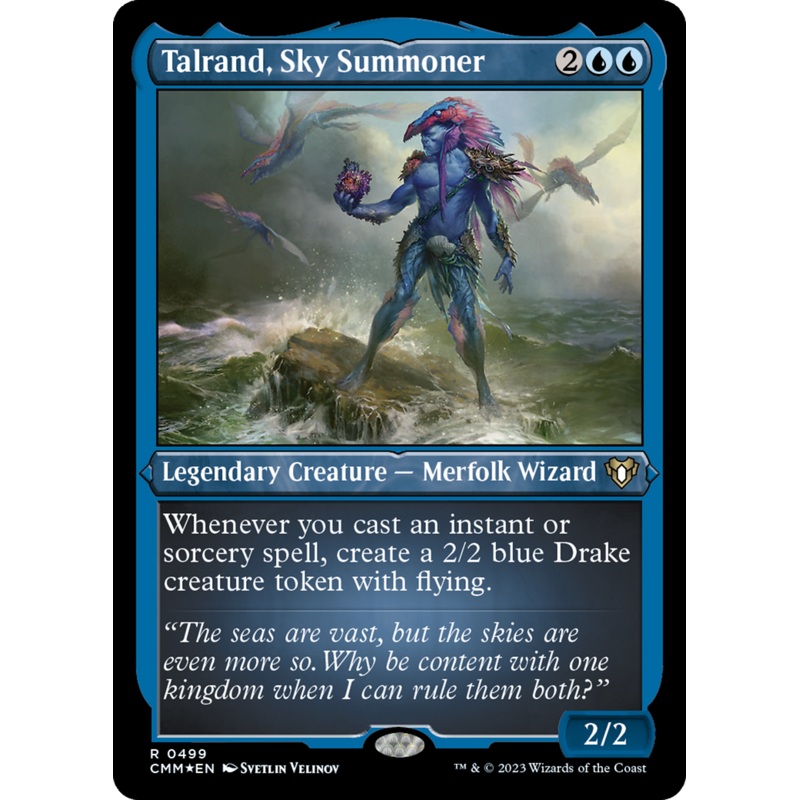 Talrand, Sky Summoner (Foil Etched) [Commander Masters]