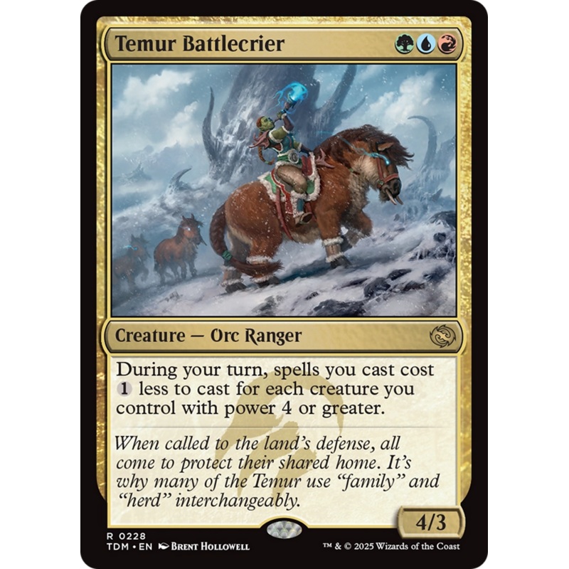 Temur Battlecrier [Tarkir: Dragonstorm]