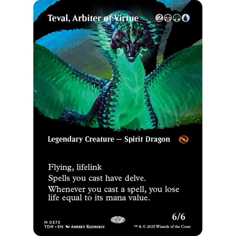 Teval, Arbiter of Virtue (Borderless) [Tarkir: Dragonstorm]