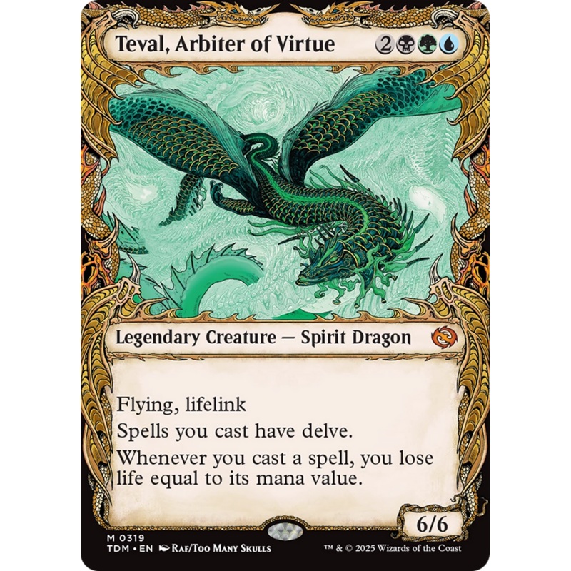 Teval, Arbiter of Virtue (Showcase) [Tarkir: Dragonstorm]