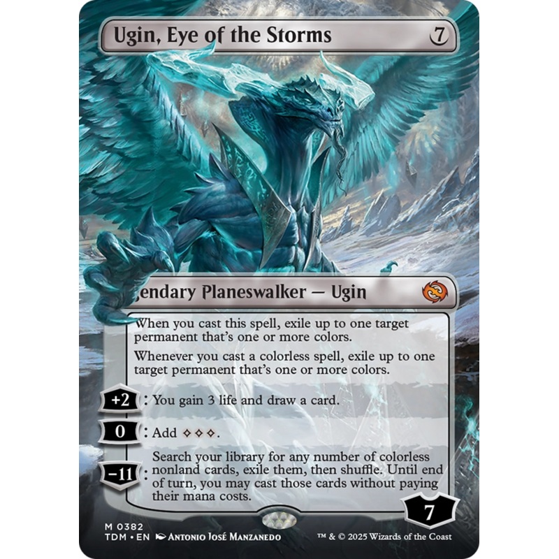 Ugin, Eye of the Storms (Borderless) [Tarkir: Dragonstorm]