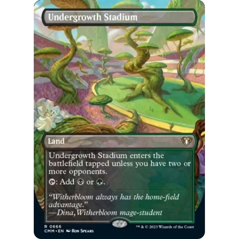 Undergrowth Stadium (Borderless Alternate Art) [Commander Masters]