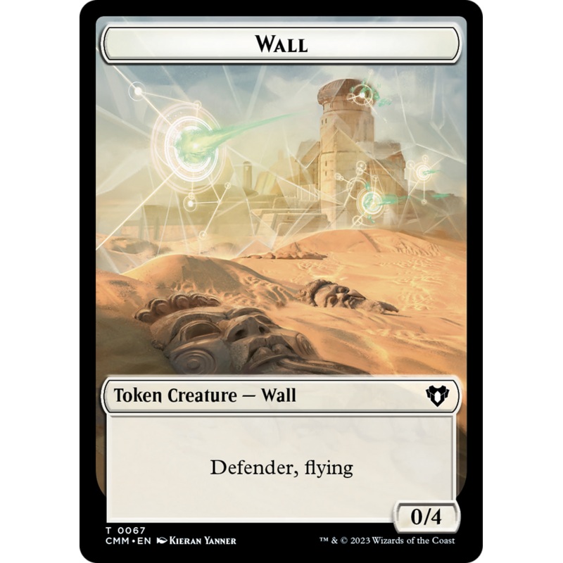 Wall // Kor Ally Double-Sided Token [Commander Masters Tokens]