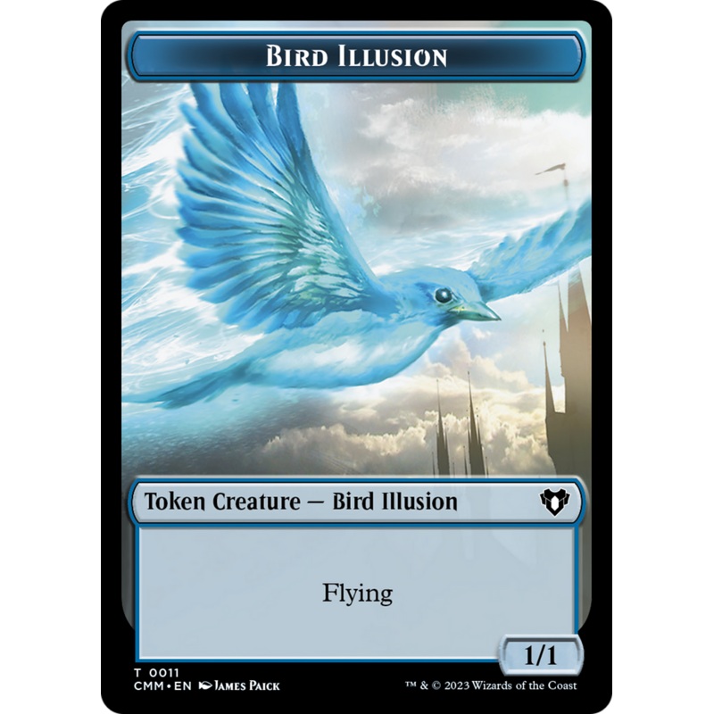 Bird Illusion Token [Commander Masters Tokens]