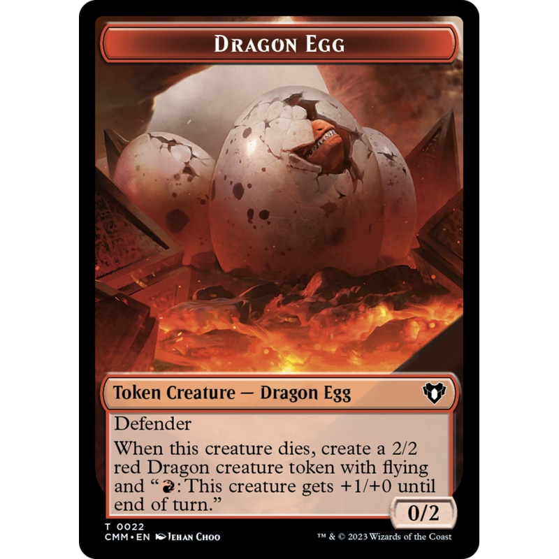 Dragon Egg Token [Commander Masters Tokens]