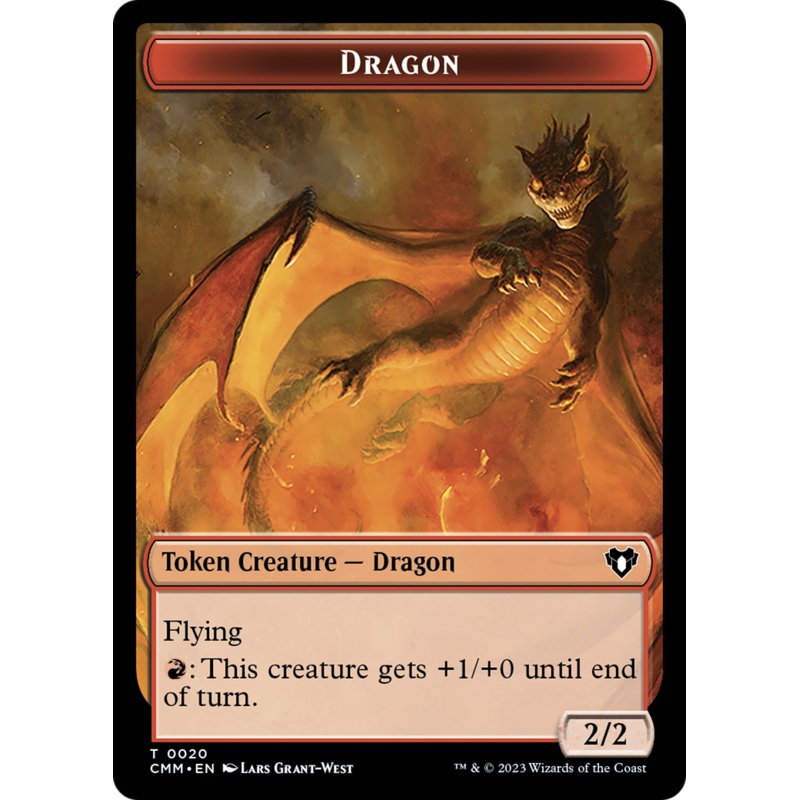 Dragon Token (20) [Commander Masters Tokens]