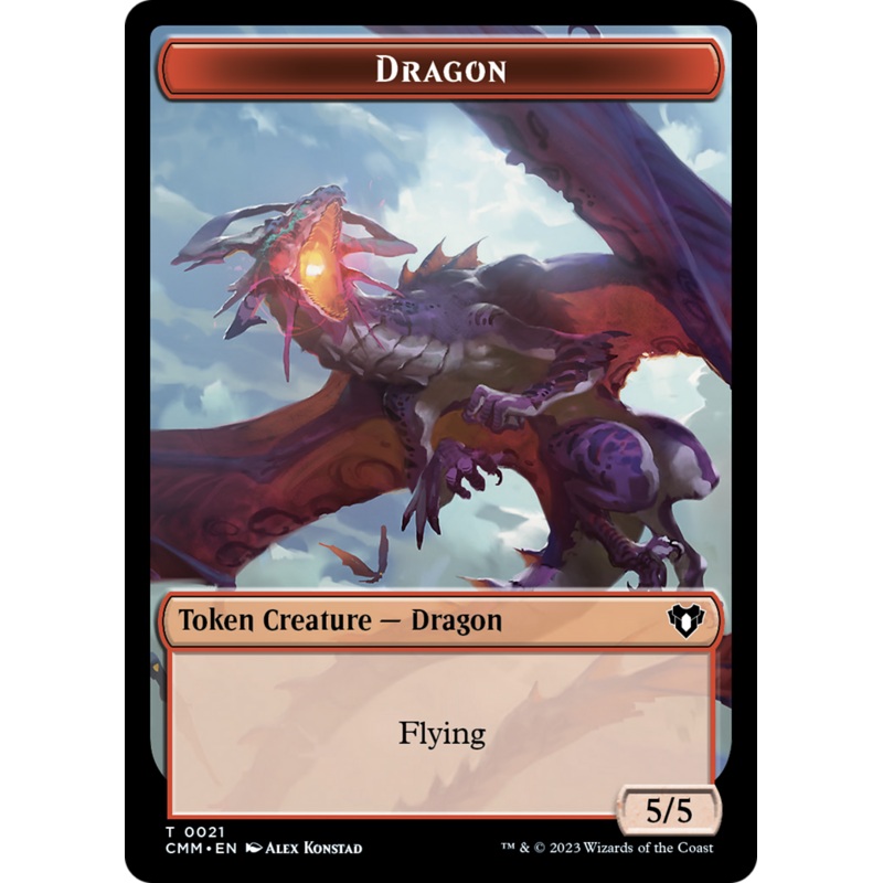 Dragon Token (21) [Commander Masters Tokens]