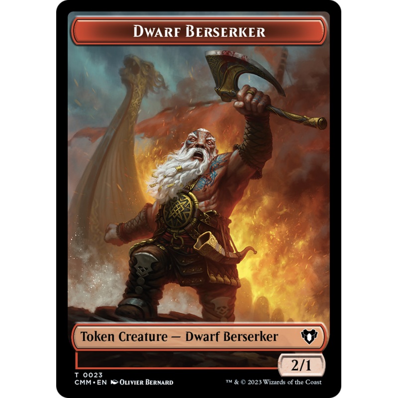 Dwarf Berserker Token [Commander Masters Tokens]