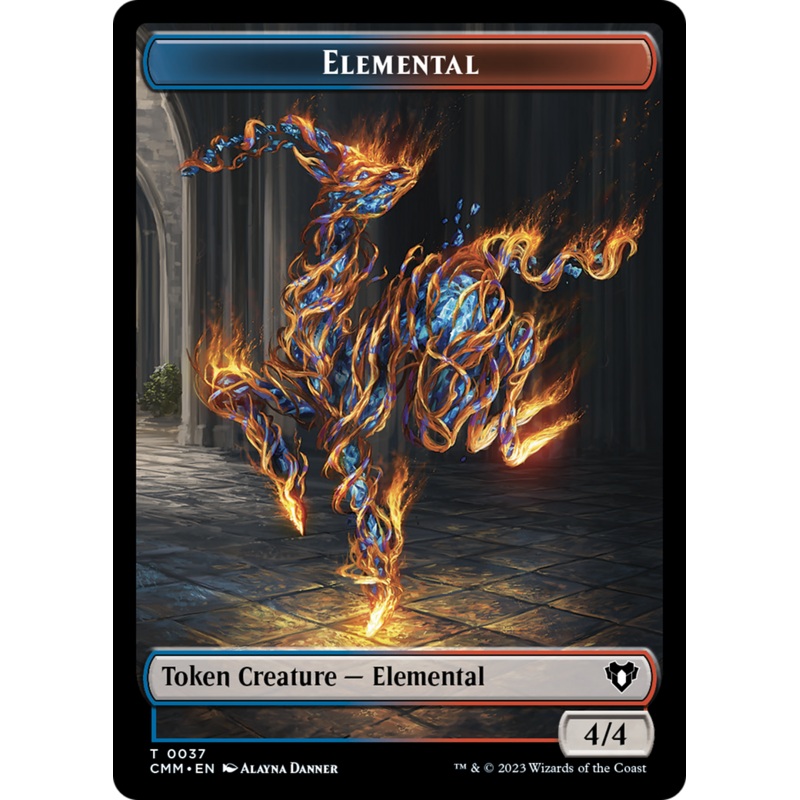Elemental Token (37) [Commander Masters Tokens]