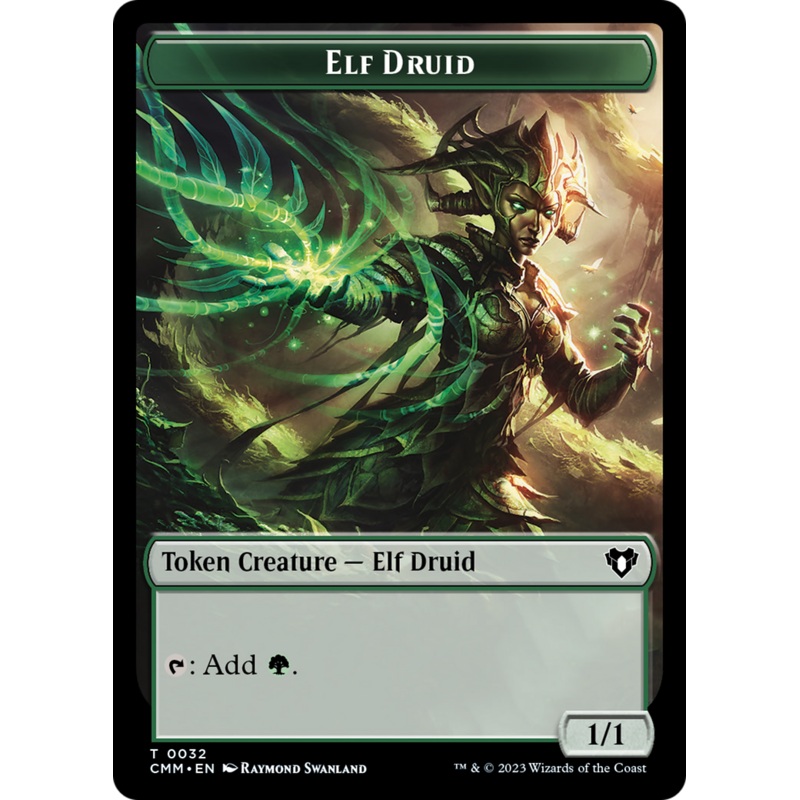 Elf Druid Token [Commander Masters Tokens]