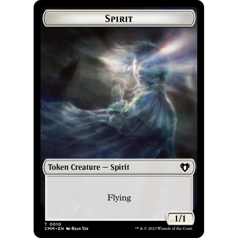 Spirit Token (10) [Commander Masters Tokens]