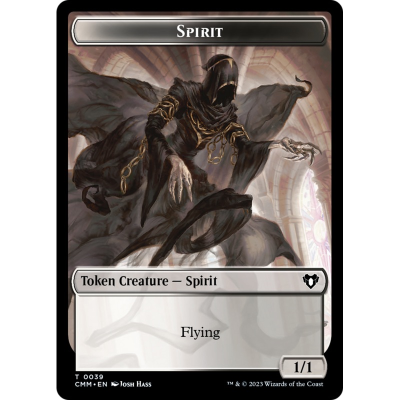 Spirit Token (39) [Commander Masters Tokens]