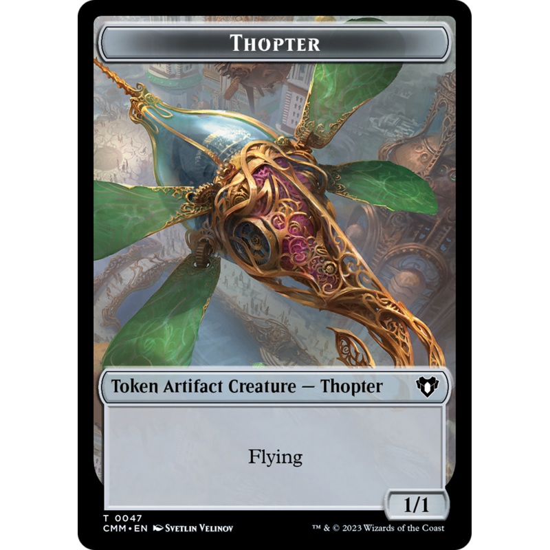 Thopter // Construct (41) Double-Sided Token [Commander Masters Tokens]