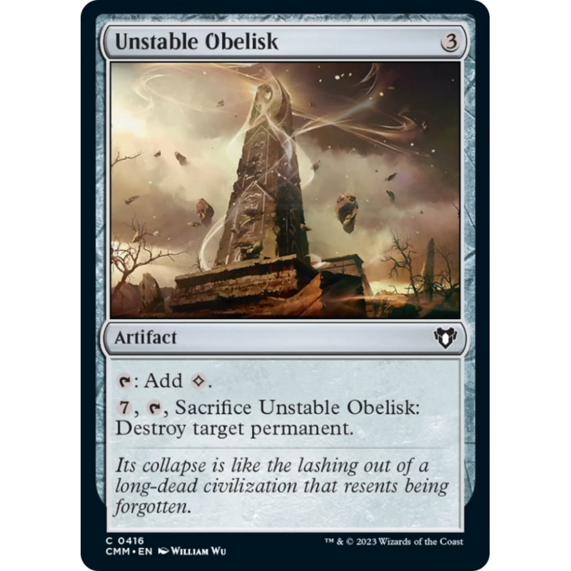 Unstable Obelisk [Commander Masters]