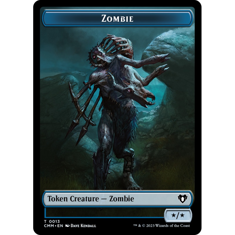 Zombie Token (13) [Commander Masters Tokens]