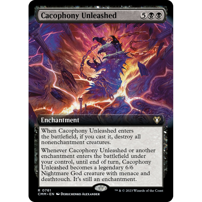 Cacophony Unleashed (Extended Art) [Commander Masters]