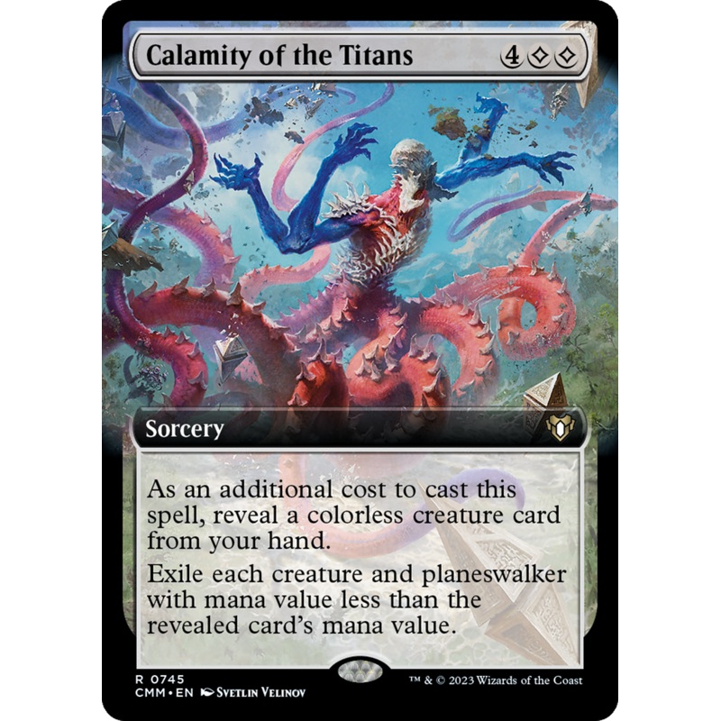 Calamity of the Titans (Extended Art) [Commander Masters]